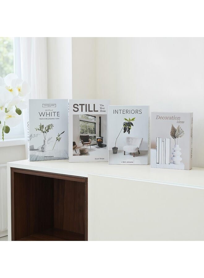 LAMAY 4PCS Preppy Decorative Fake Books Funky Aesthetic Room Decor Coffee Table Faux Books Decor for Decoration Bookshelf Stuff Things - Image 3